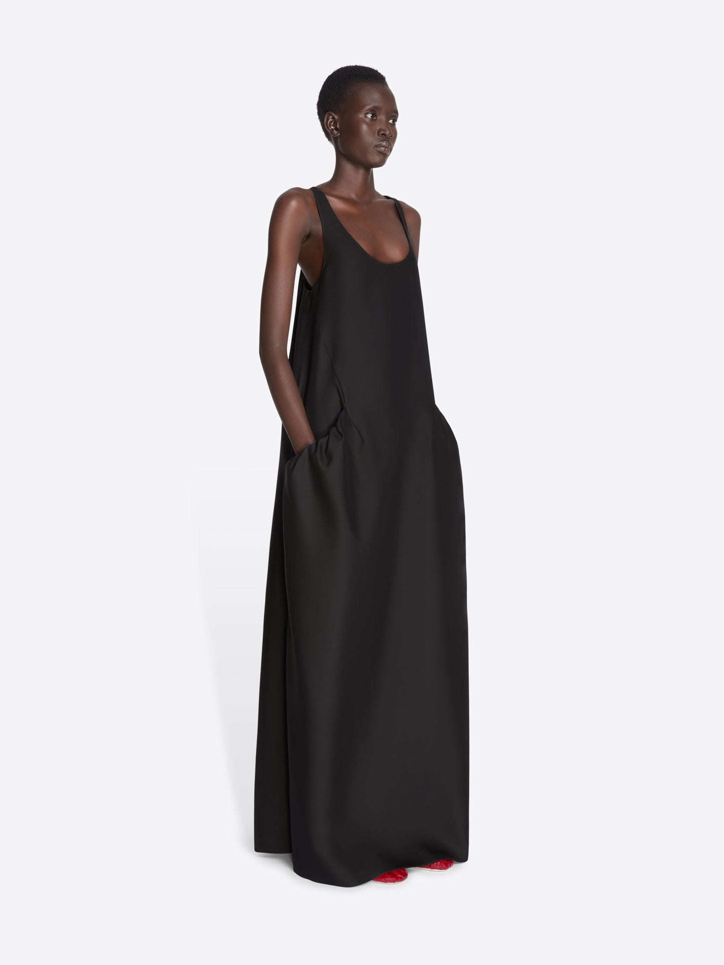 Wool Silk Evening Dress