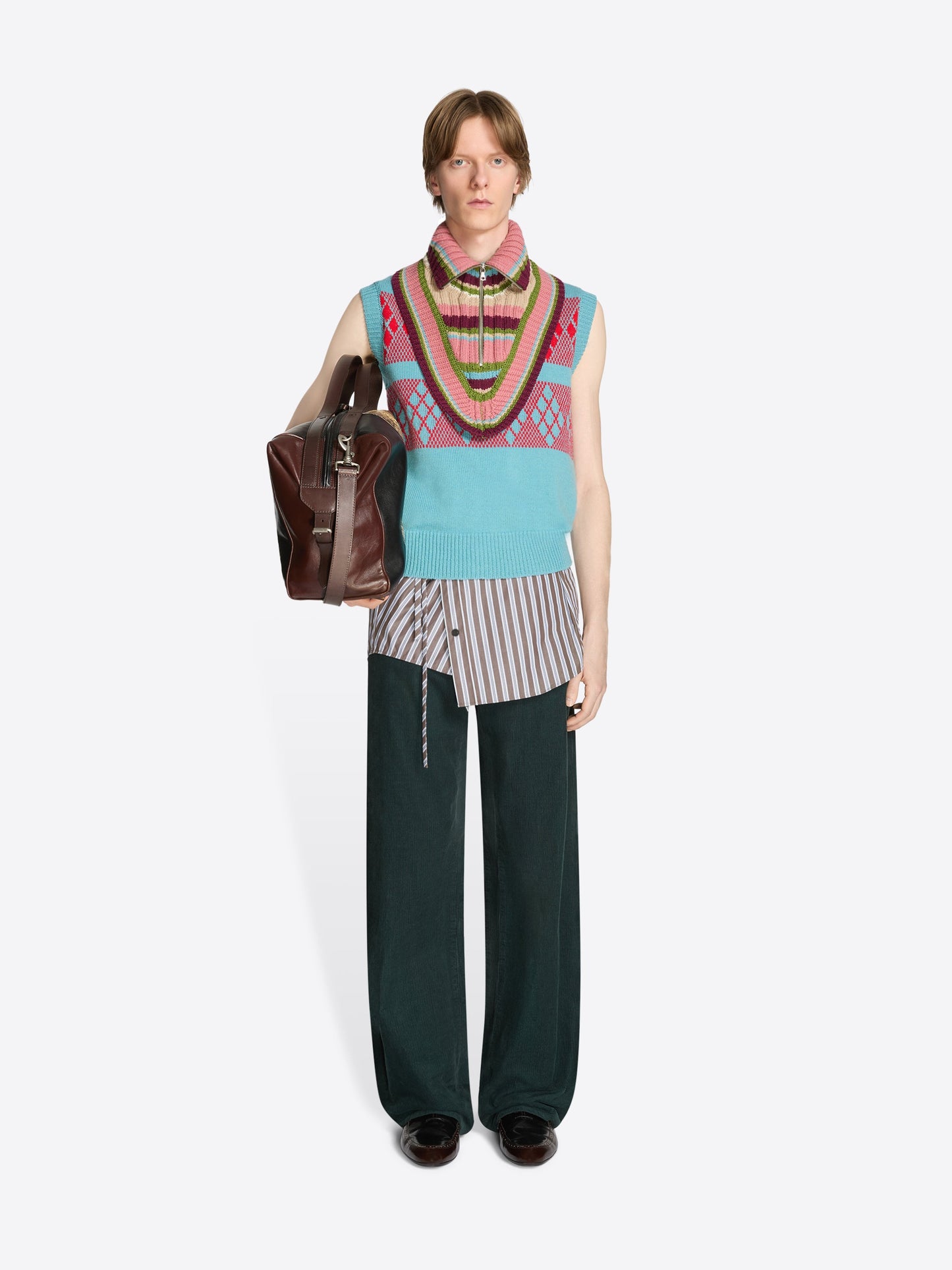Wool Zip Collar
