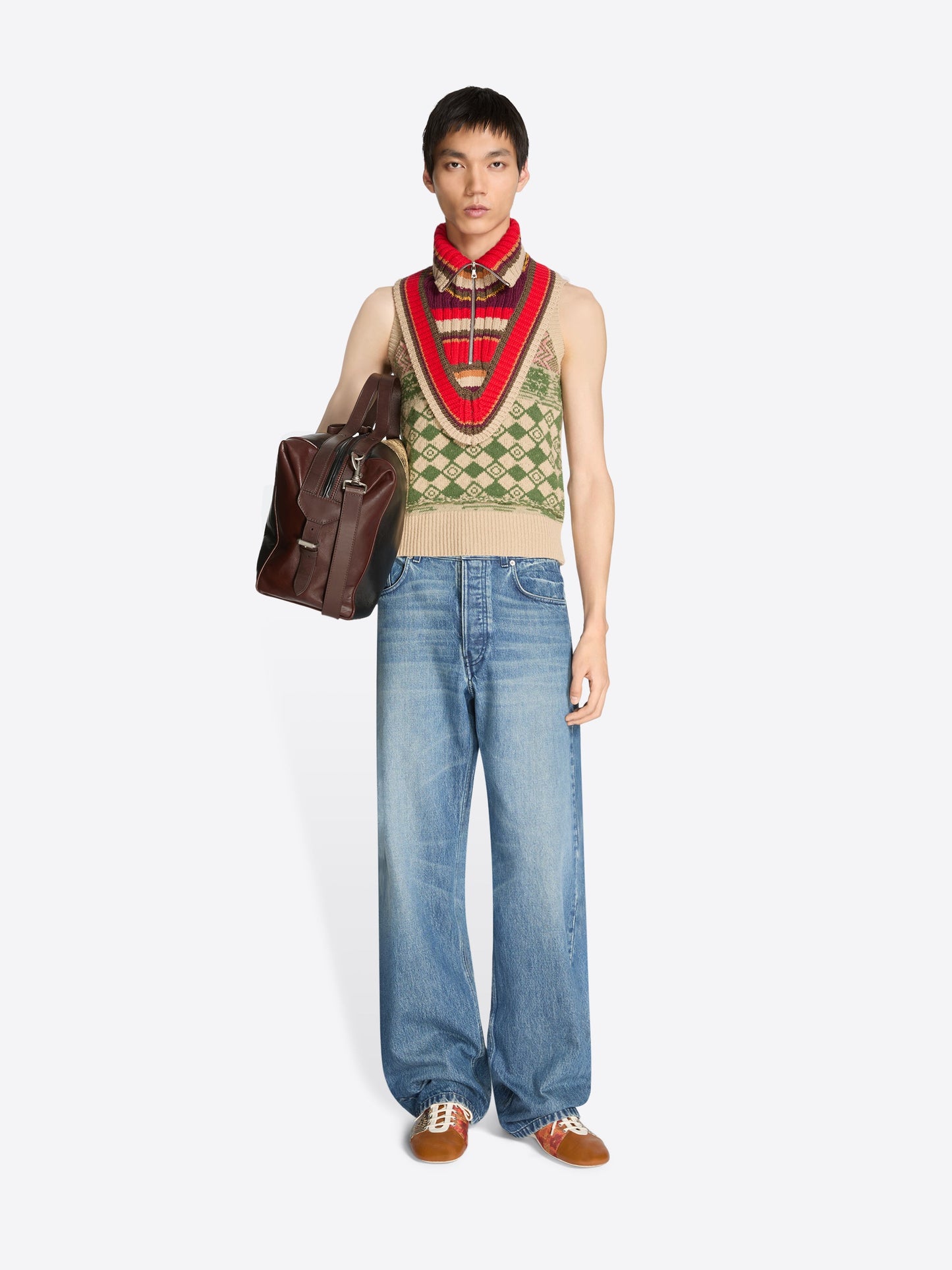 Wool Zip Collar