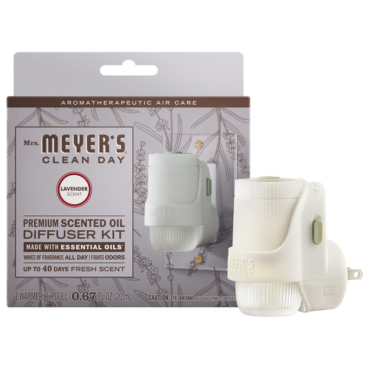 Mrs. Meyer's Lavender Plug-In Oil Warmer with Scented Refill