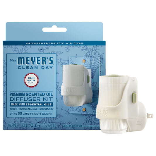 Mrs. Meyer's Rain Water Plug-In Oil Warmer with Scented Refill