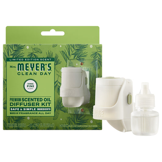 Mrs. Meyer's Iowa Pine Plug-In Oil Warmer with Scented Refill