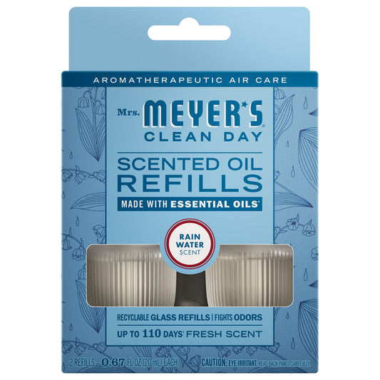 Mrs. Meyer's Rain Water 2-Pack Plug-In Scented Oil Refills