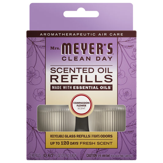 Mrs. Meyer's Compassion Flower 2-Pack Plug-In Scented Oil Refills