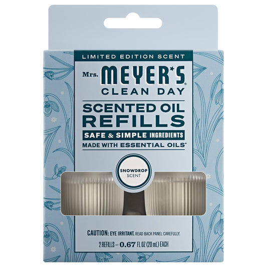Mrs. Meyer's Snowdrop 2-Pack Plug-In Scented Oil Refills