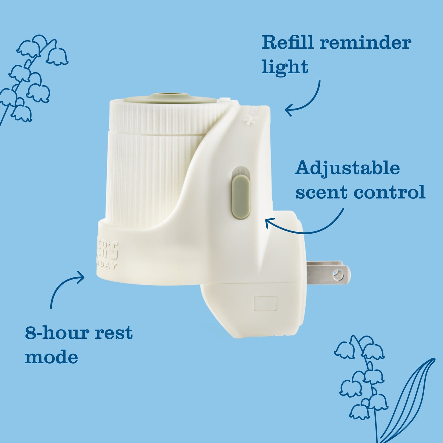 Mrs. Meyer's Rain Water Plug-In Oil Warmer with Scented Refill