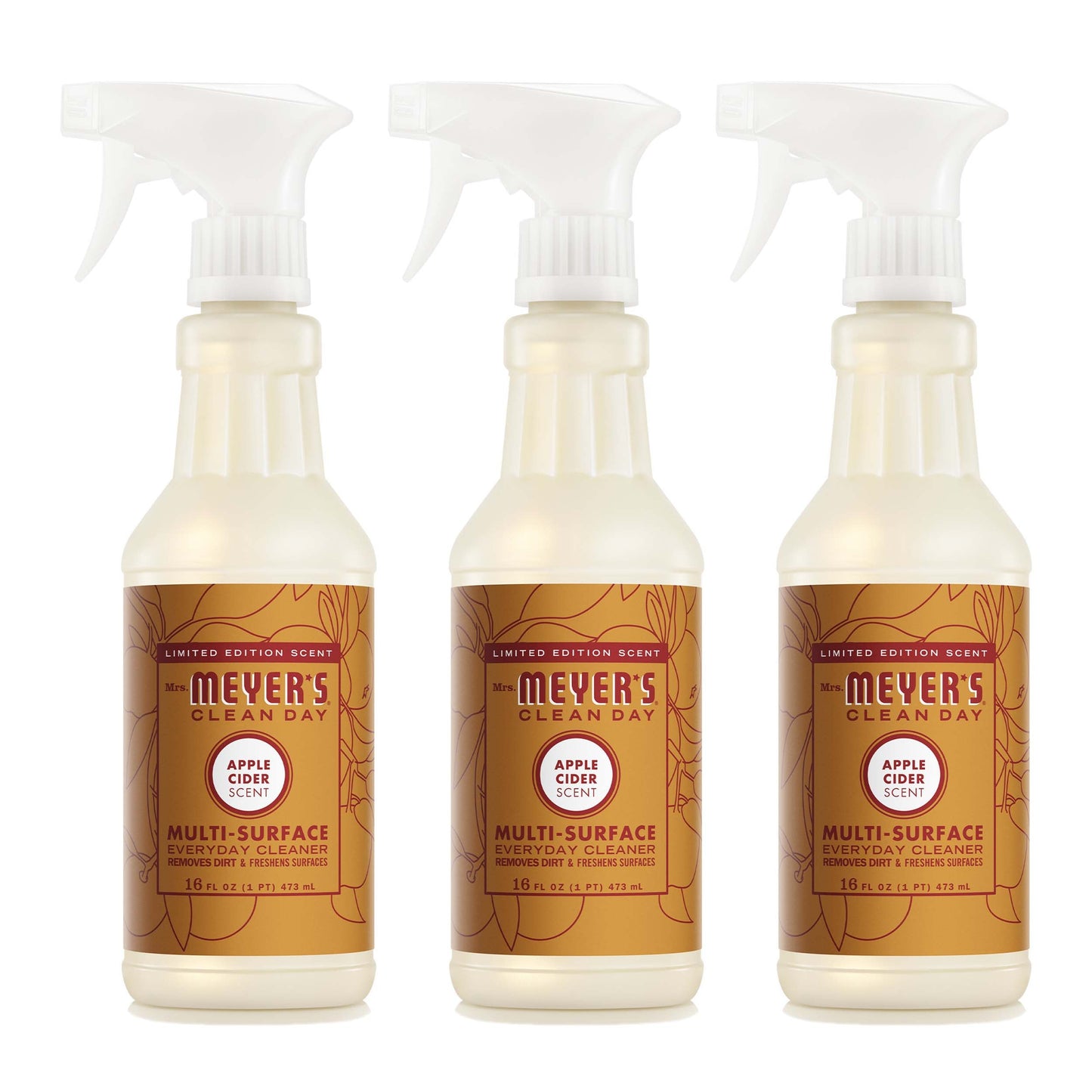 Mrs. Meyer's Apple Cider 3-Count Everyday Multi-Surface Cleaner Bundle