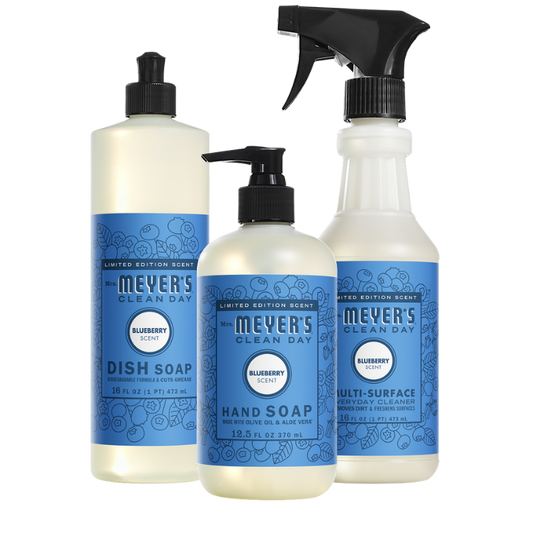 Mrs. Meyer's Blueberry Essential Kitchen Cleaning Set