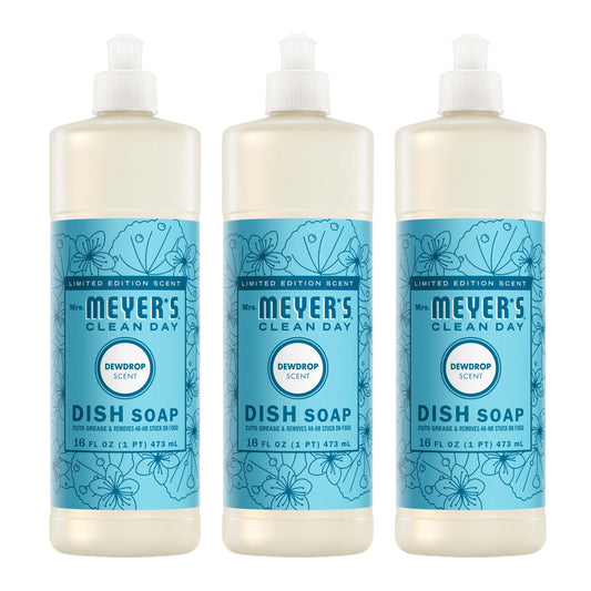 Mrs. Meyer's Dewdrop 3-Count Liquid Dish Soap Bundle