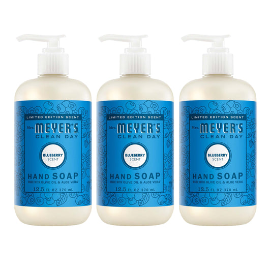 Mrs. Meyer's Blueberry 3-Count Liquid Hand Soap Bundle