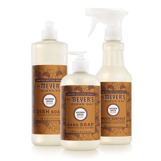 Mrs. Meyer's Acorn Spice Essential Kitchen Cleaning Set