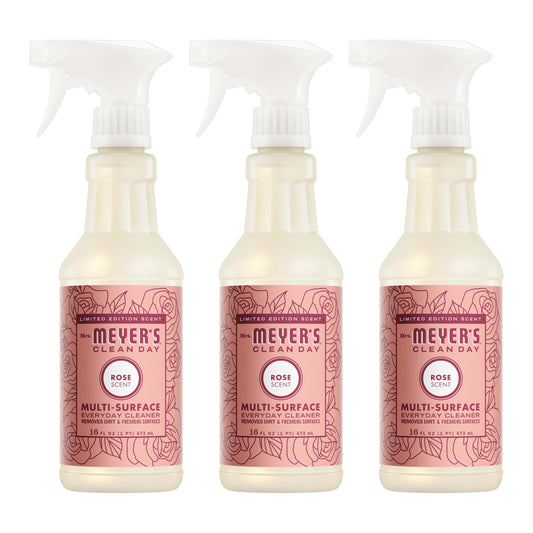 Mrs. Meyer's Rose 3-Count Everyday Multi-Surface Cleaner Bundle