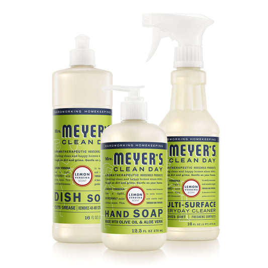 Mrs. Meyer's Lemon Verbena Essential Kitchen Cleaning Set