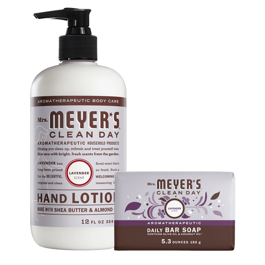 Mrs. Meyer's Lavender Bar Soap and Hand Lotion Set