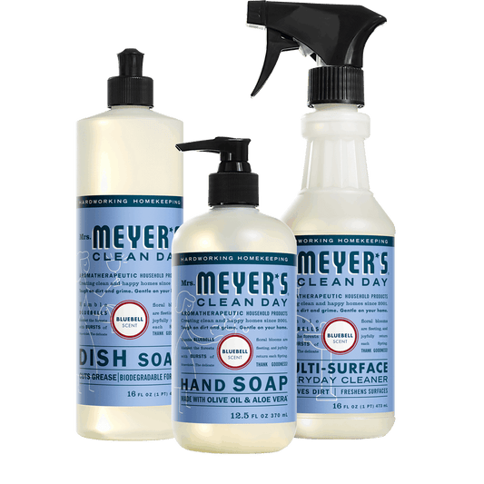 Mrs. Meyer's Bluebell Essential Kitchen Cleaning Set