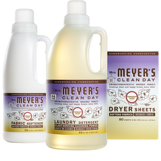 Mrs. Meyer's Compassion Flower Laundry Care Set