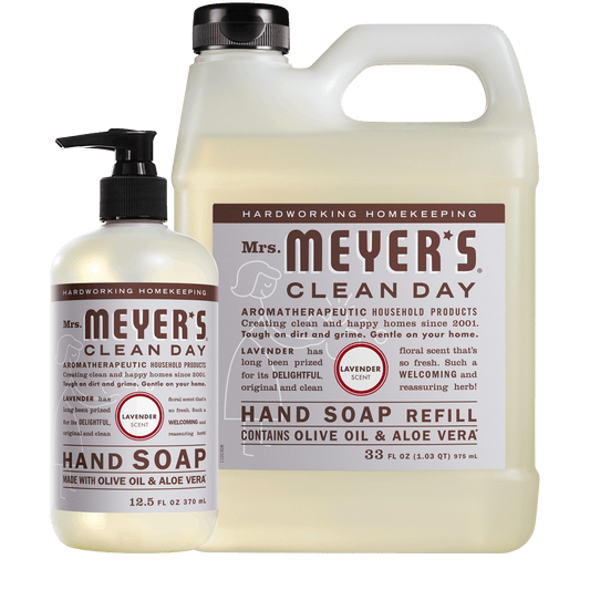 Mrs. Meyer's Lavender Liquid Hand Soap and Refill Set