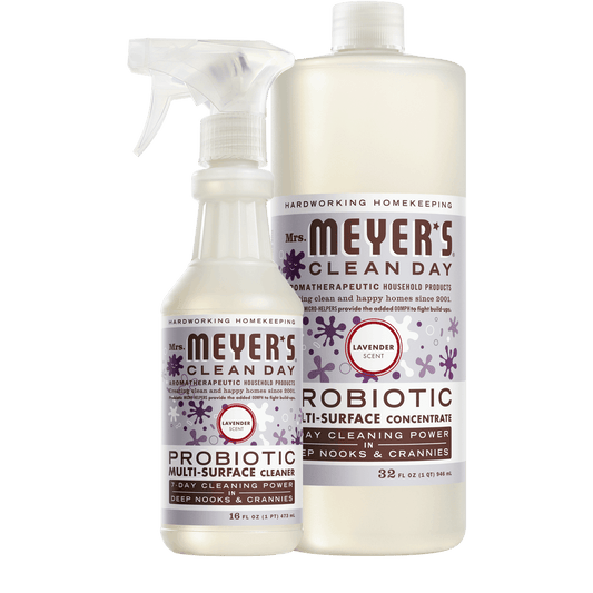 Mrs. Meyer's Lavender Probiotic Multi-Surface Cleaner and Concentrate Set