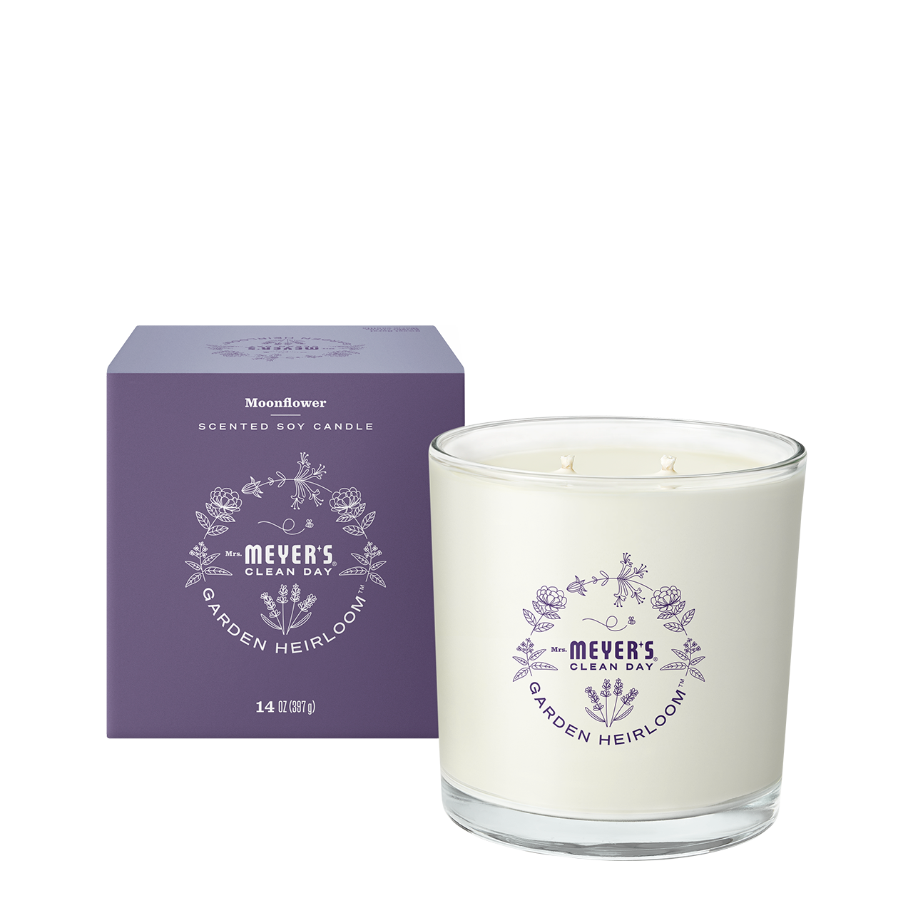 Mrs. Meyer's Moonflower Heirloom Garden-Scented Candle