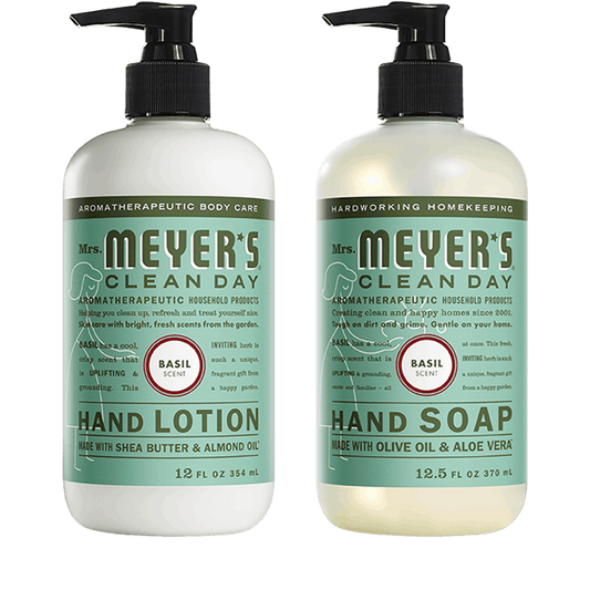 Mrs. Meyer's Basil Essential Hand Care Set