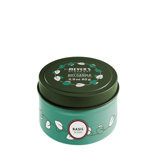 Mrs. Meyer's Basil Garden-Scented Tin Candle