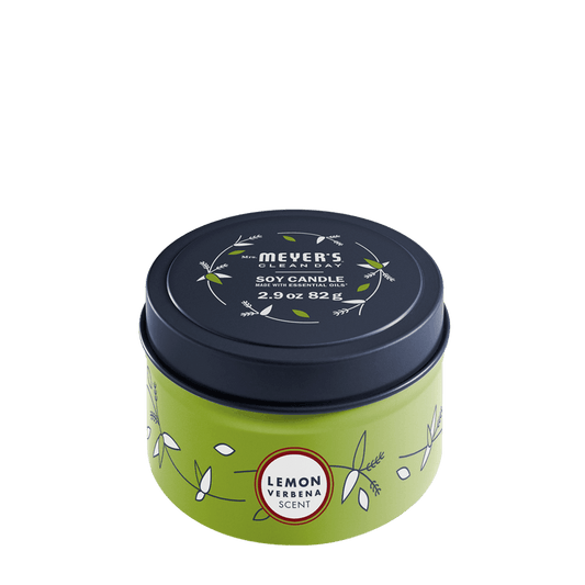 Mrs. Meyer's Lemon Verbena Garden-Scented Tin Candle