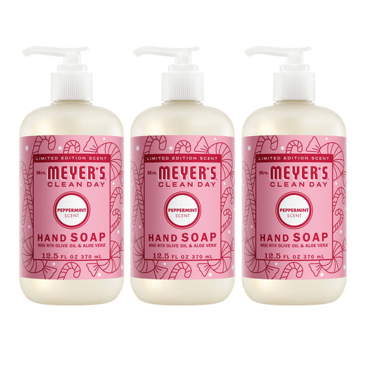 Mrs. Meyer's Peppermint 3-Count Liquid Hand Soap Bundle