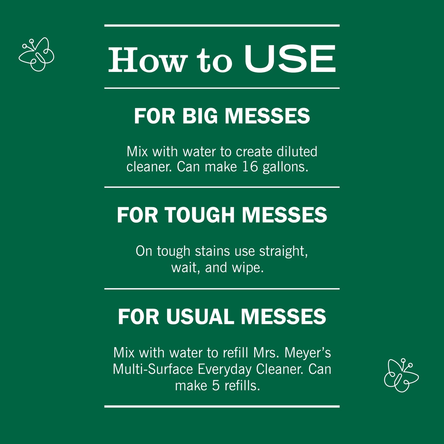 Mrs. Meyer's Geranium Concentrated Multi-Surface Cleaner